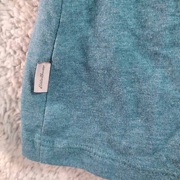 Eddie Bauer Womans‎ Medium vneck shirt blue green - Picture 3 of 6